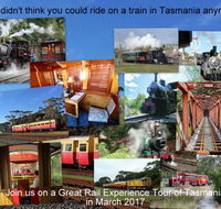 Great Rail Experiences  Tasmania Tour 2017 - Accommodation Ballina