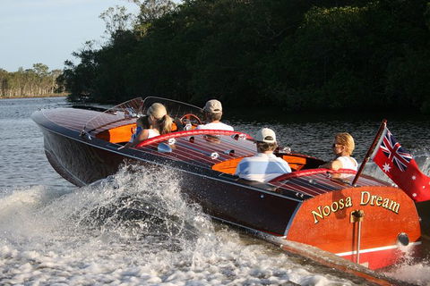 Noosa River Cruise For 3 To 4 People On A Classic Mahogany Speed Boat - 90 Min. - Accommodation Ballina 0