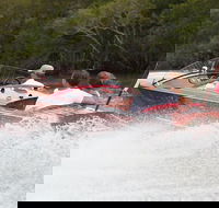 Noosa River Cruise for 2 people on a Classic Mahogany Speed Boat - 90 min.