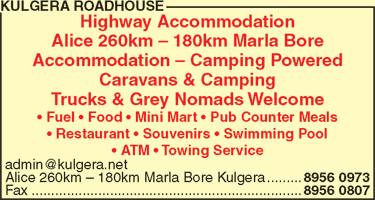 Kulgera Roadhouse - Accommodation Ballina 1