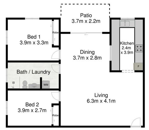 Spacious 2 Bedroom Beach Side Apartment - Close To Shopping Centre With Coles, Health Food Shop, Sushi, Pizza, Cafes, Hairdresse - Accommodation Ballina 2