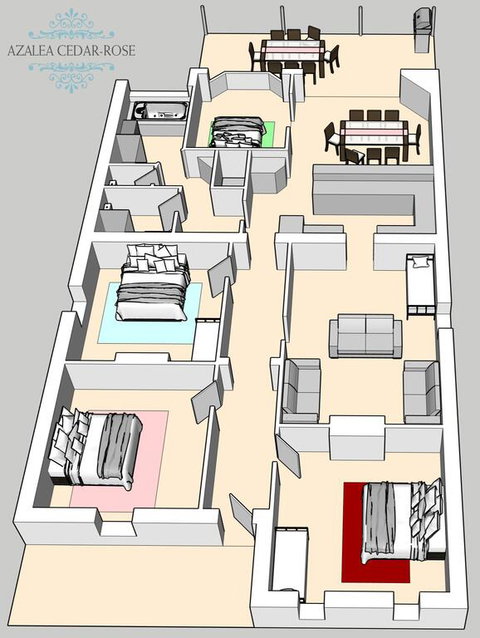 Azalea Cedar-Rose Barossa Valley Villa - Accommodation Ballina 3