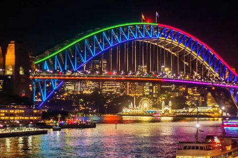 Vivid 90-Minute Sydney Harbour Intimate Catamaran Cruise With Canapes - Accommodation Ballina 0